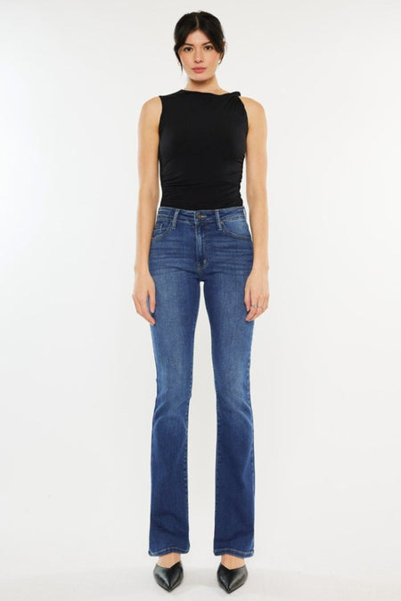 Kancan High Rise Slim Bootcut Jeans - S. M. & Co.