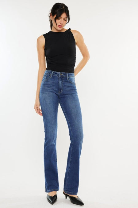 Kancan High Rise Slim Bootcut Jeans - S. M. & Co.