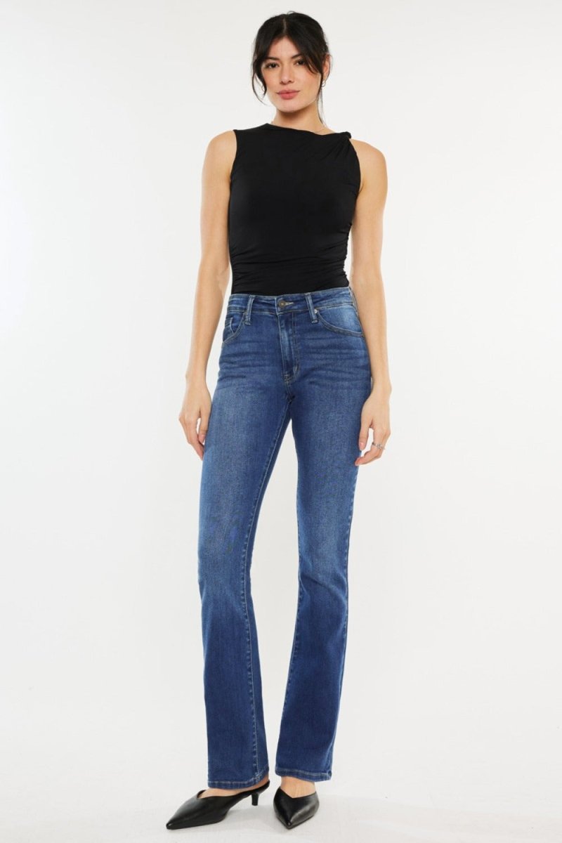 Kancan High Rise Slim Bootcut Jeans - S. M. & Co.