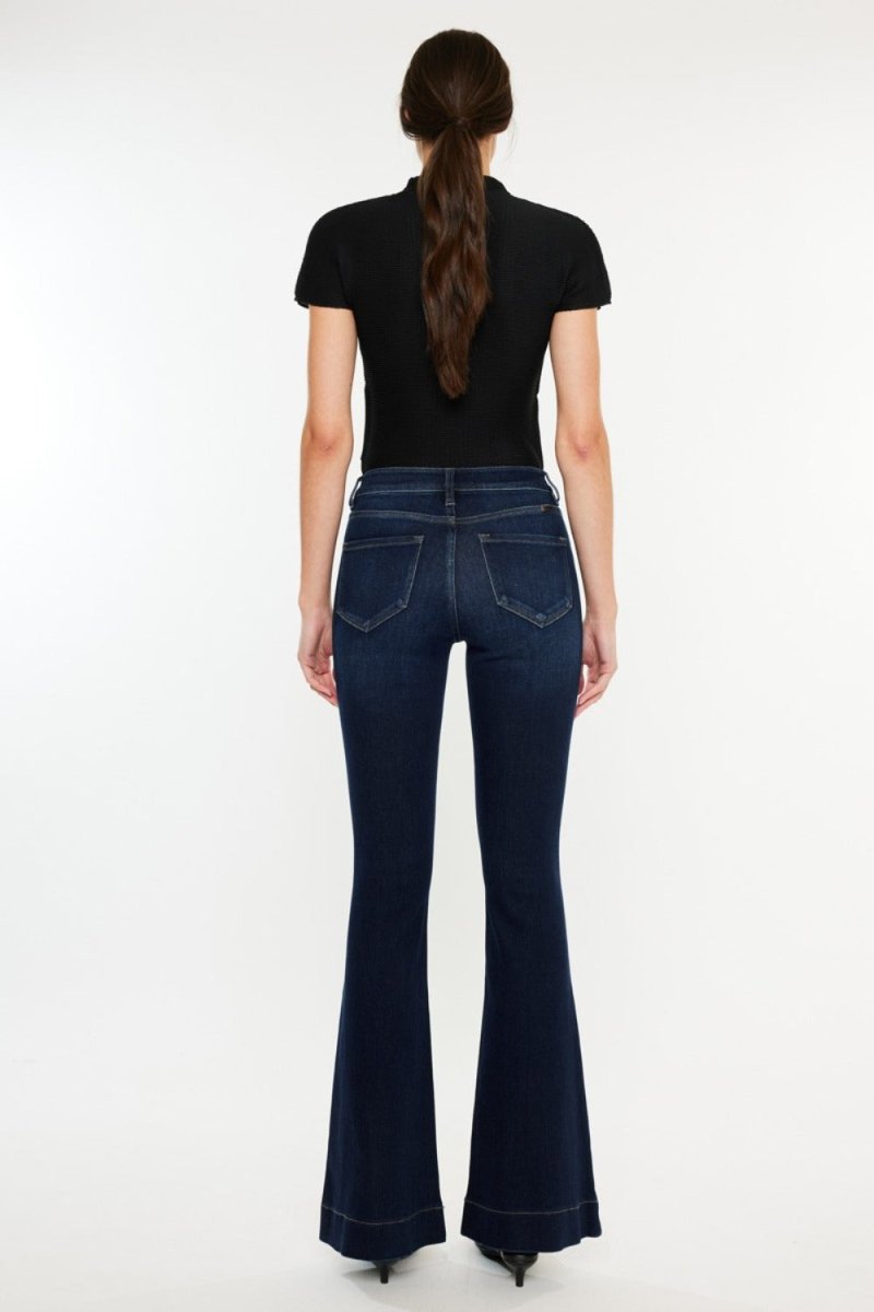 Kancan High Rise Slim Flare Jeans - S. M. & Co.