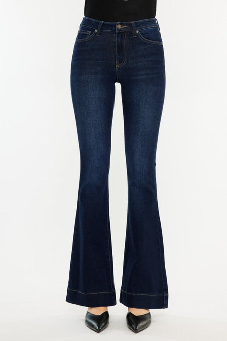 Kancan High Rise Slim Flare Jeans - S. M. & Co.