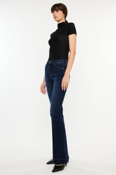 Kancan High Rise Slim Flare Jeans - S. M. & Co.