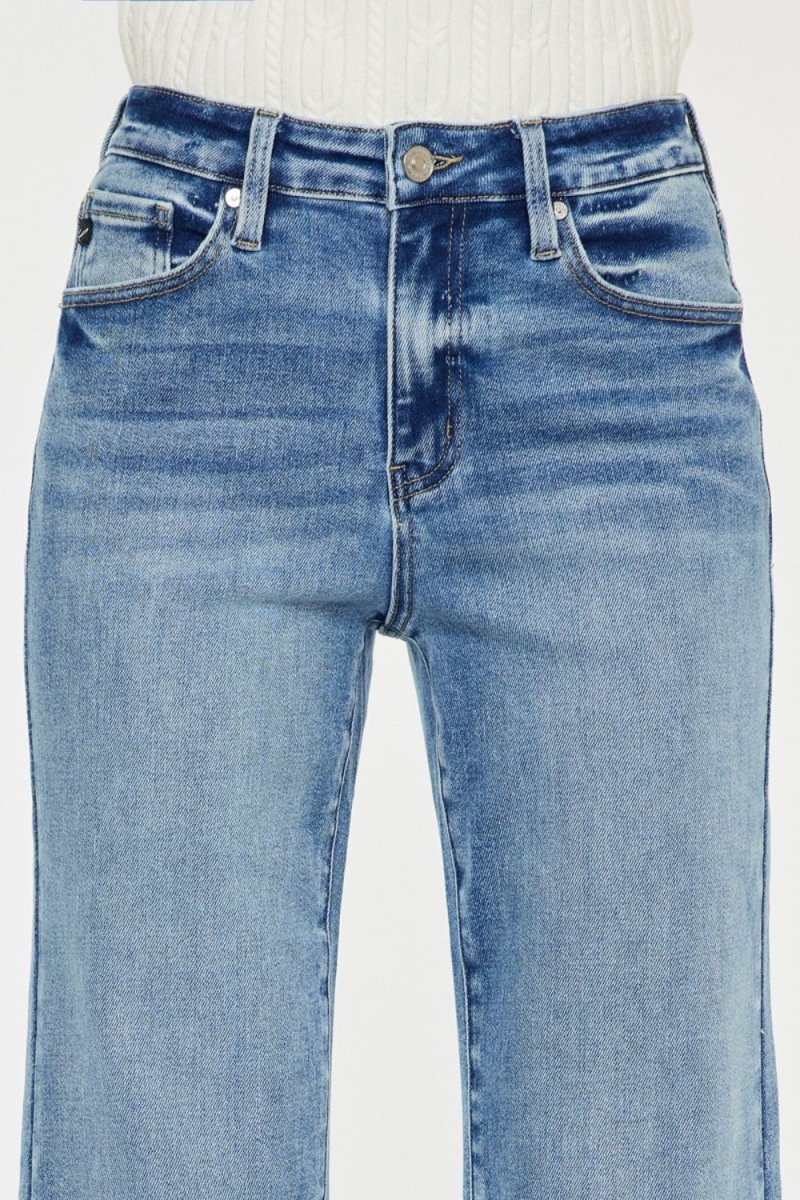 Kancan High Rise Wide Leg Jeans - S. M. & Co.