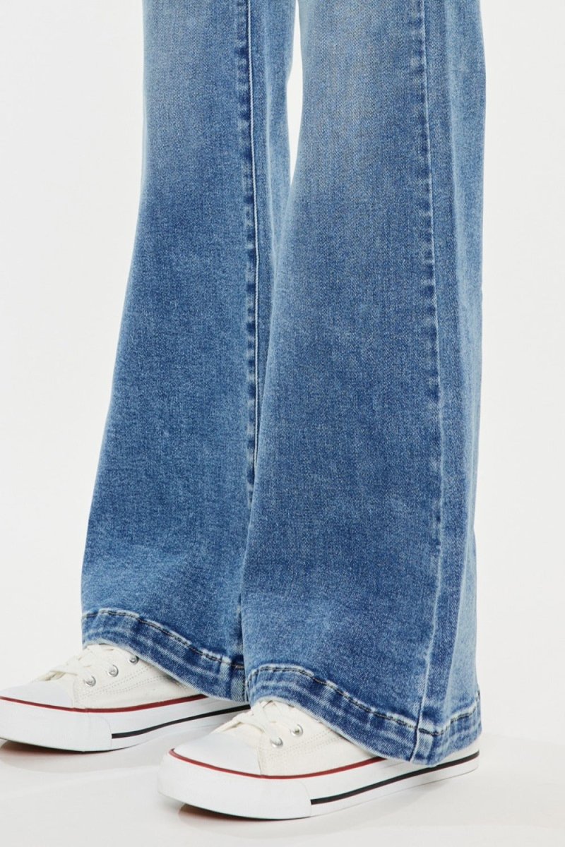 Kancan High Rise Wide Leg Jeans - S. M. & Co.