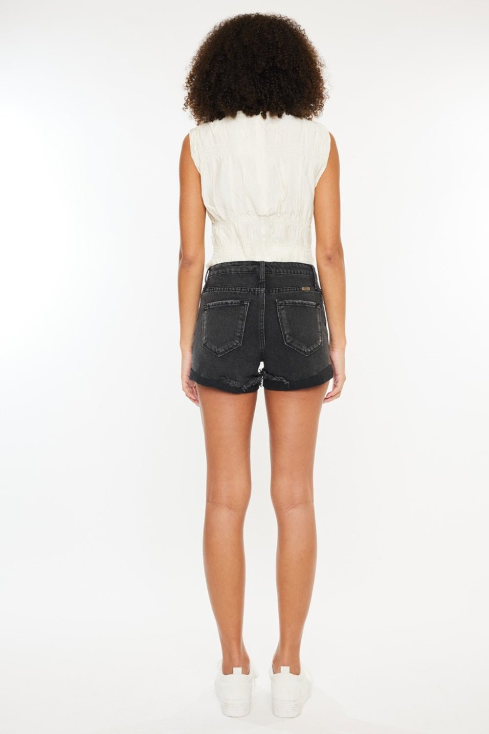 Kancan High Waist Distressed Denim Shorts - AnAs Market