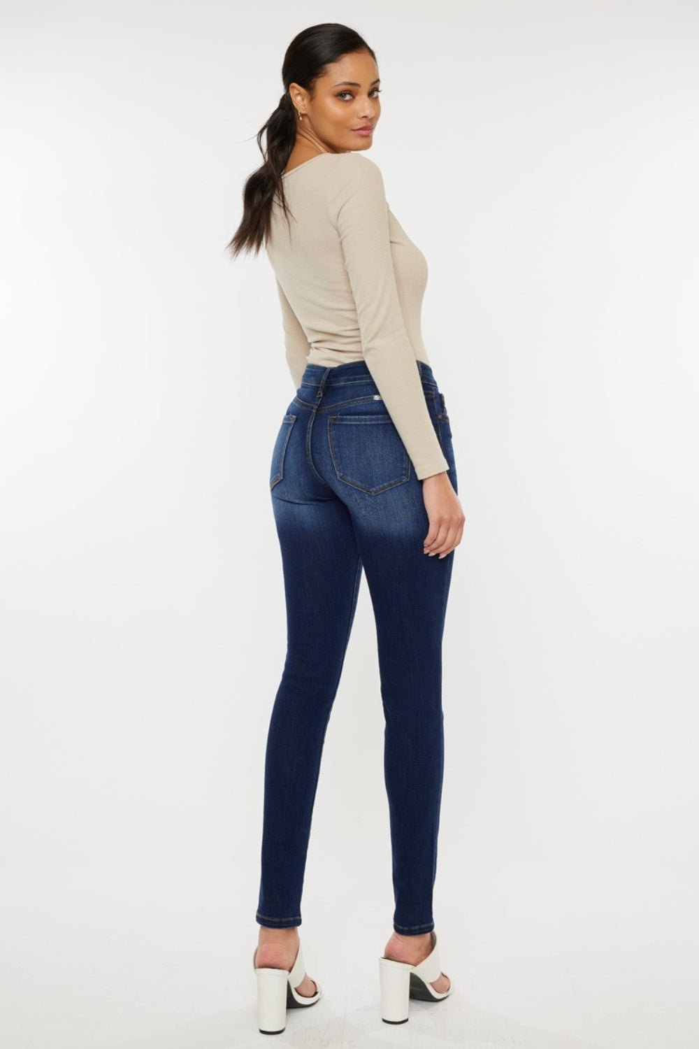 Kancan Mid Rise Gradient Skinny Jeans - AnAs Market