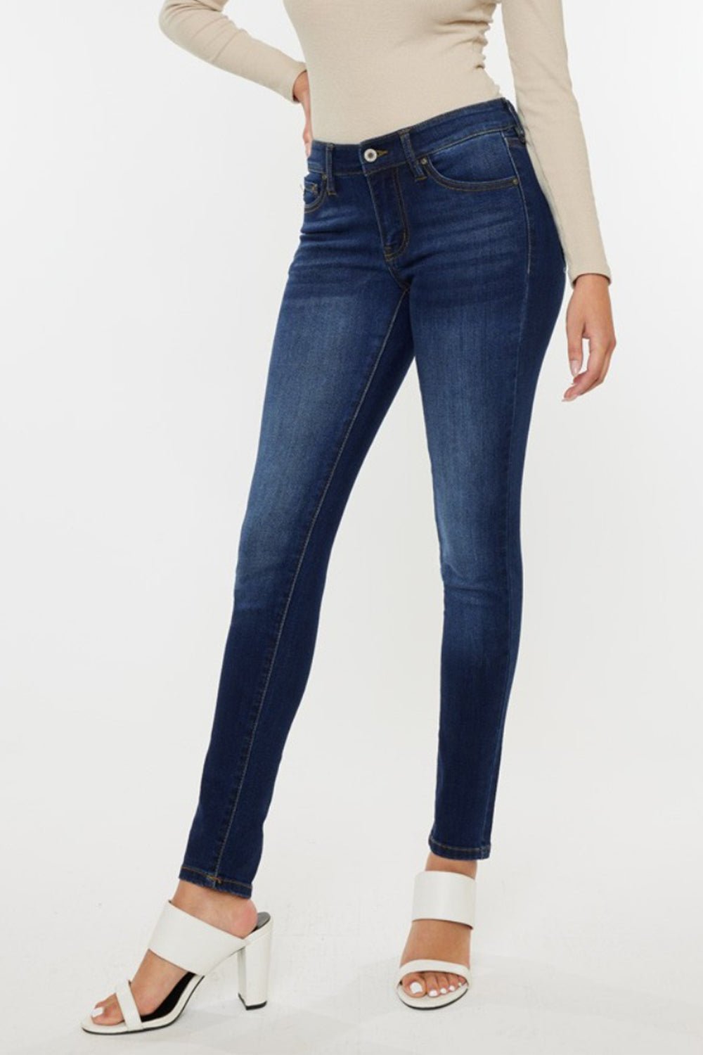 Kancan Mid Rise Gradient Skinny Jeans - AnAs Market