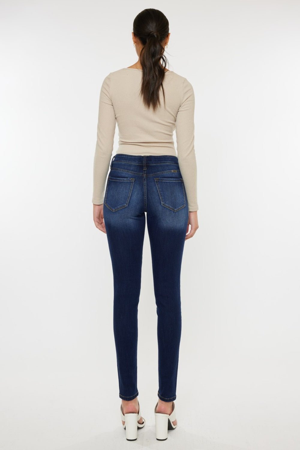 Kancan Mid Rise Gradient Skinny Jeans - AnAs Market