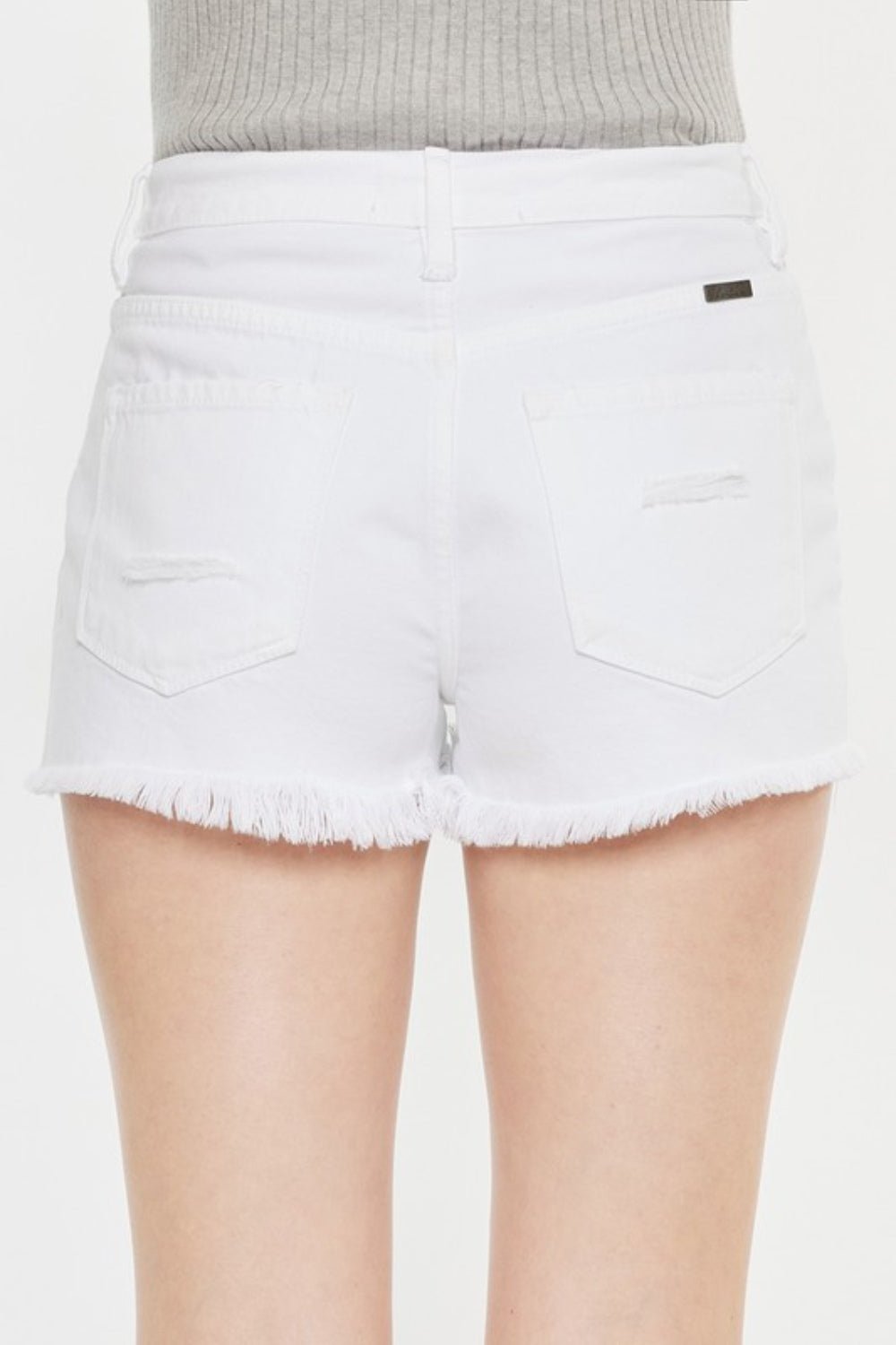 Kancan Raw Hem Distressed Denim Shorts - AnAs Market