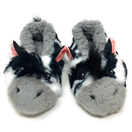 Kids Indoor Cozy Slipper - ZZ Zebra - S. M. & Co.