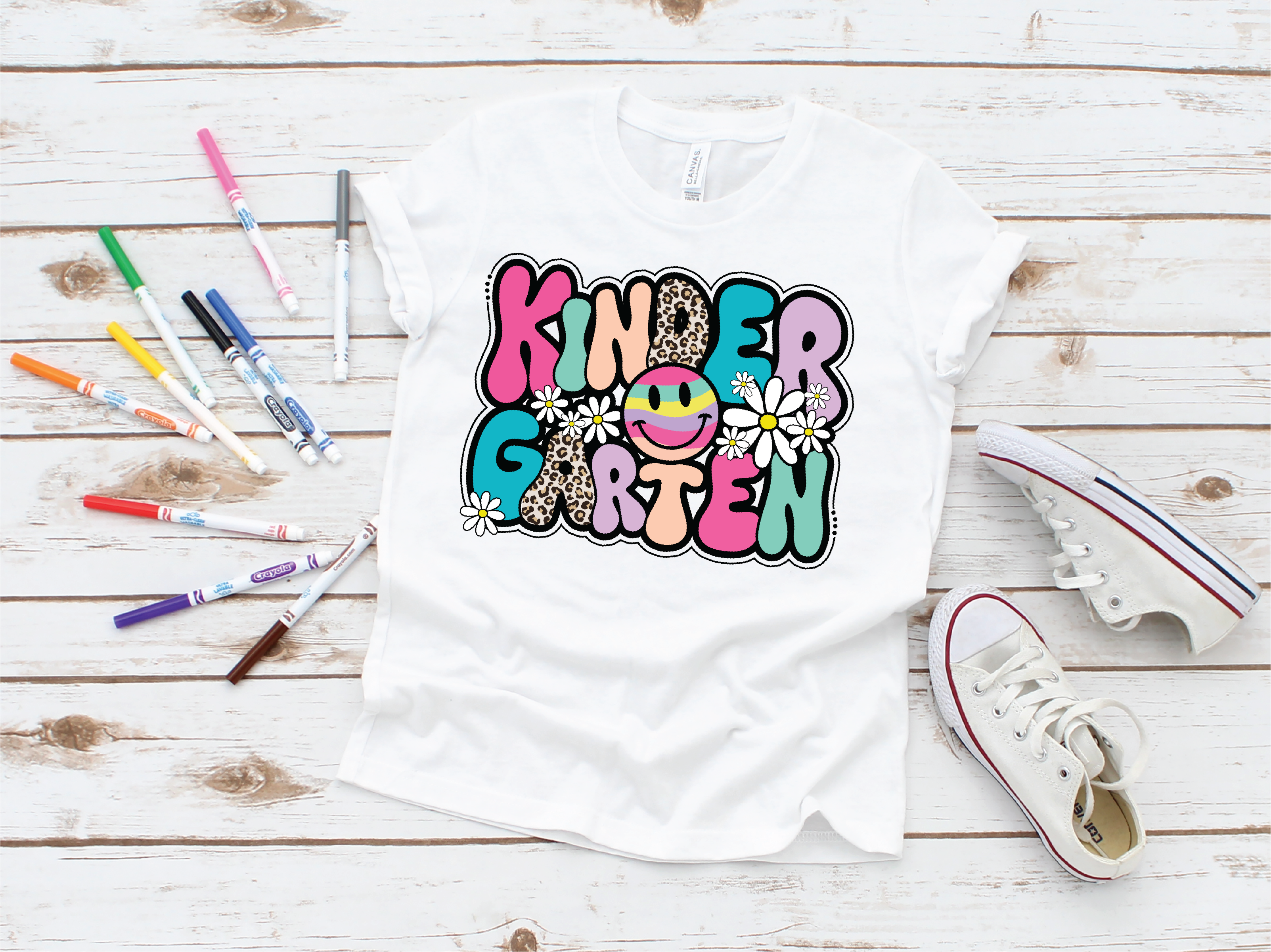 Kindergarten Leopard Graphic Tee