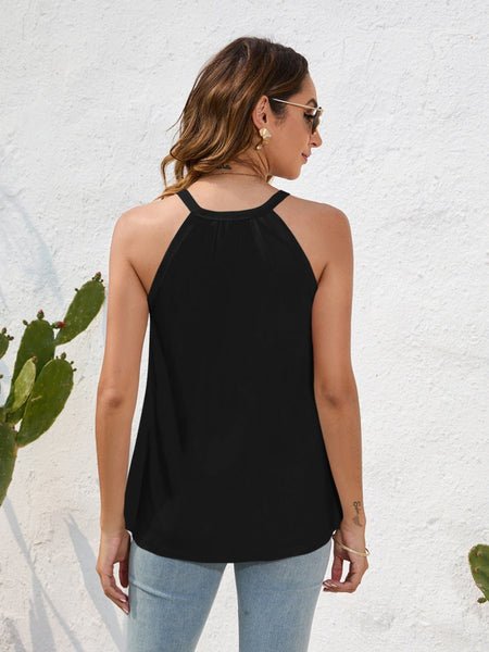 Lace Detail Grecian Neck Cami - AnAs Market