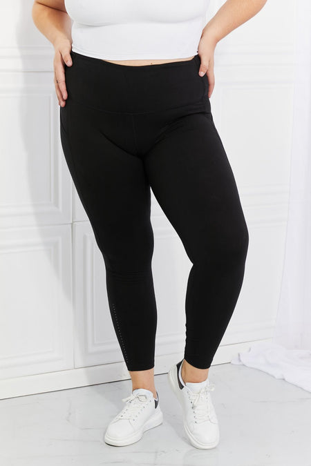 Leggings Depot Full Size Strengthen and Lengthen Reflective Dot Active Leggings - AnAs Market