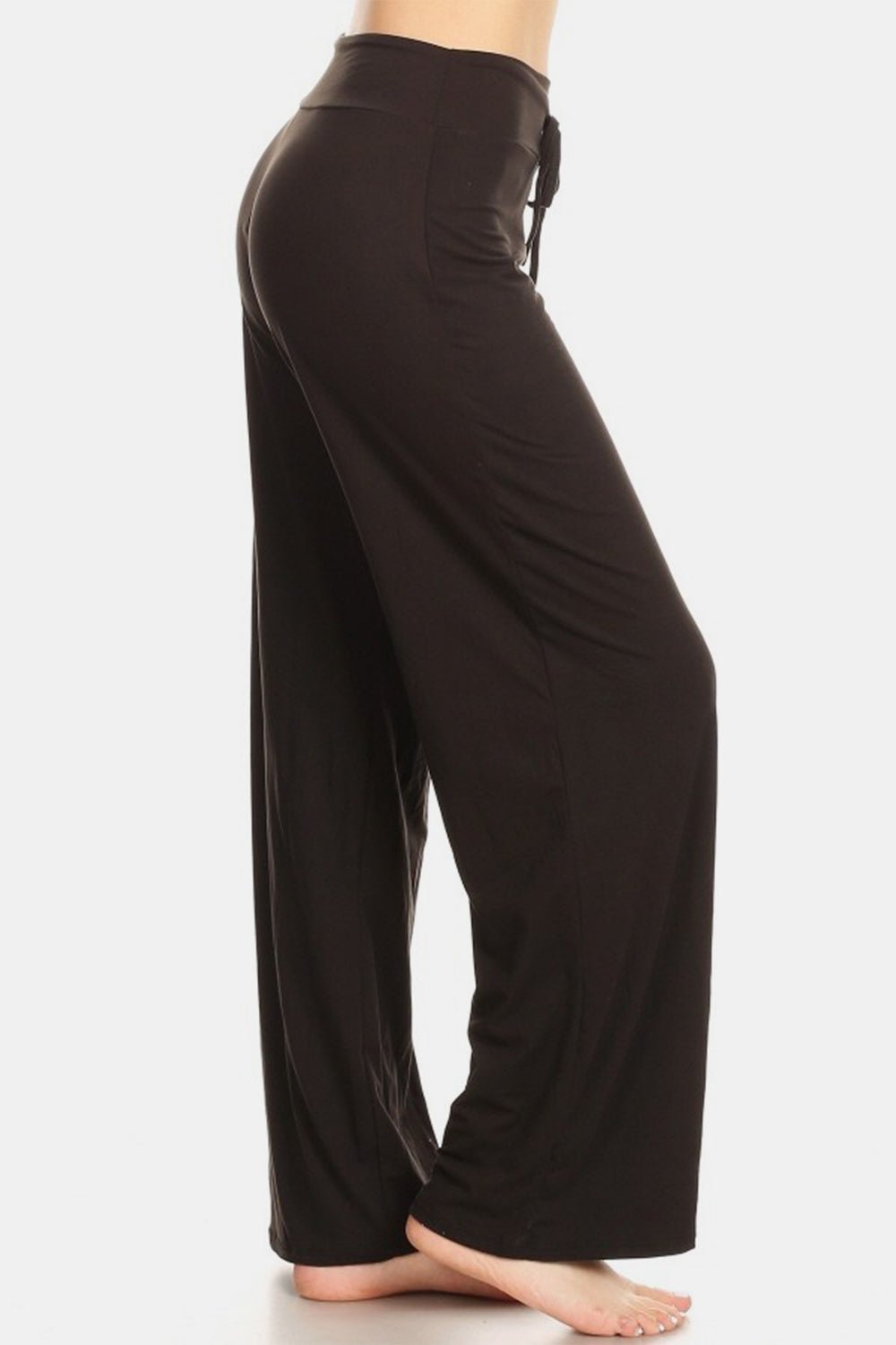 Leggings Depot High Waist Drawstring Wide Leg Pants - AnAs Market