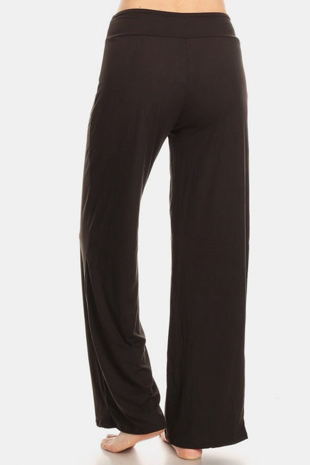 Leggings Depot High Waist Drawstring Wide Leg Pants - AnAs Market