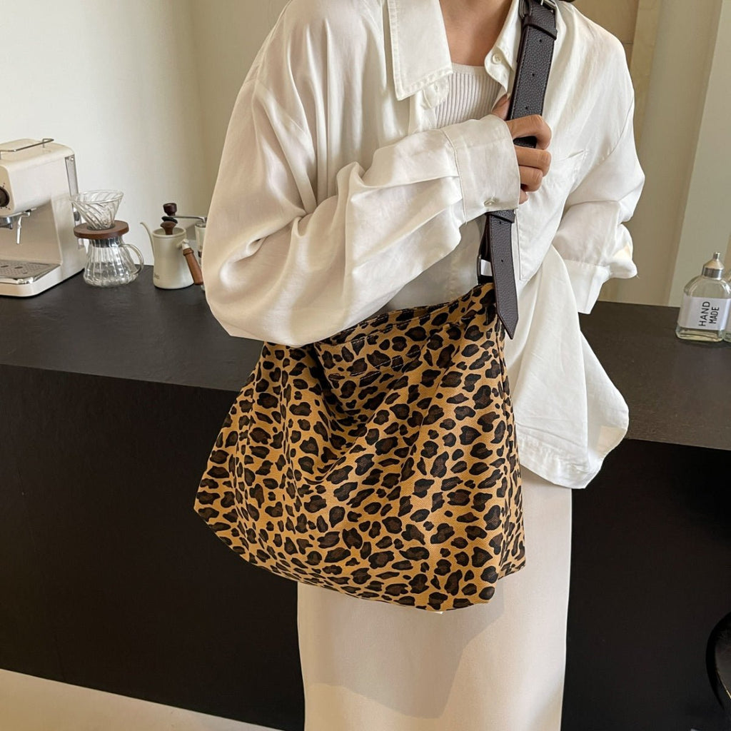 Leopard Adjustable Strap Tote Bag - S. M. & Co.