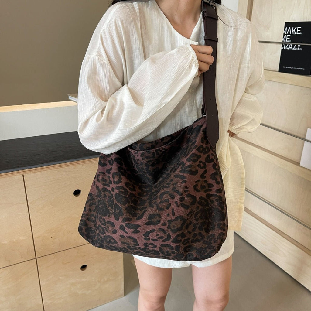 Leopard Adjustable Strap Tote Bag - S. M. & Co.