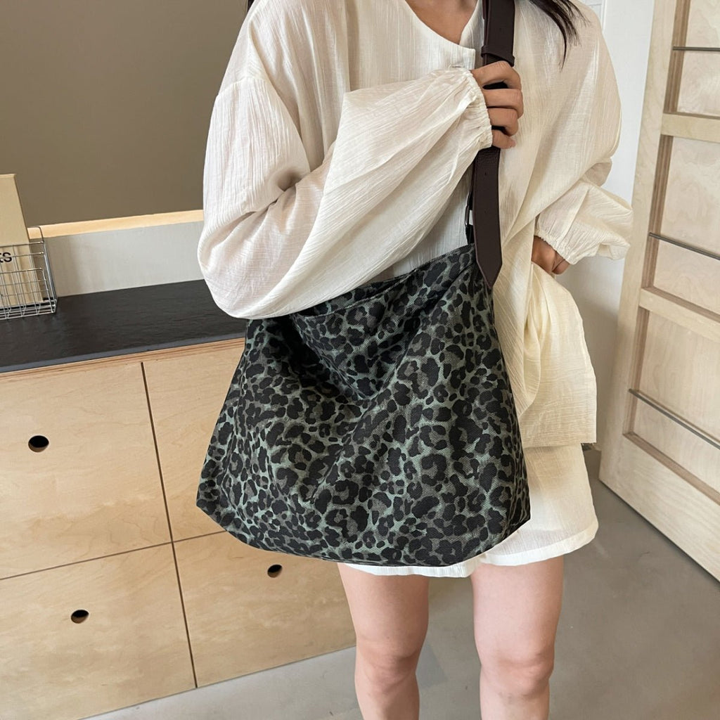 Leopard Adjustable Strap Tote Bag - S. M. & Co.