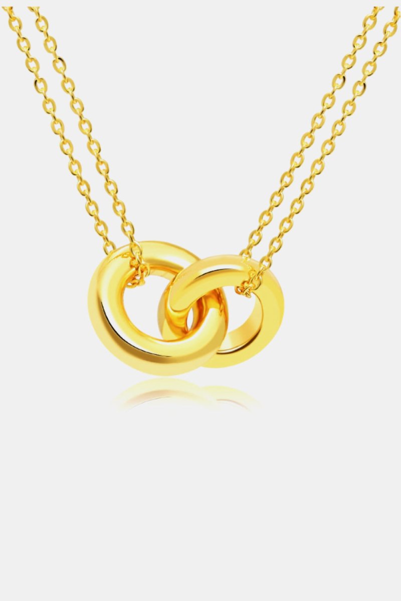 Linked Ring Pendant Chain Necklace - S. M. & Co.