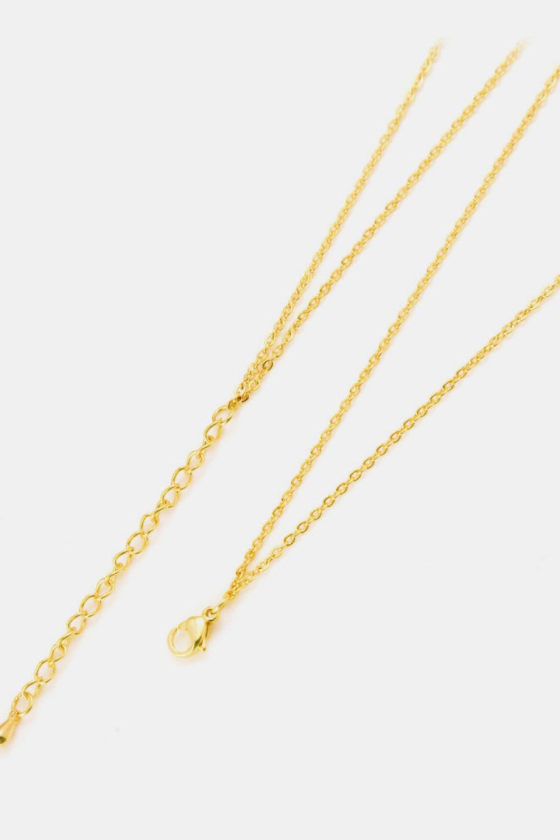 Linked Ring Pendant Chain Necklace - S. M. & Co.