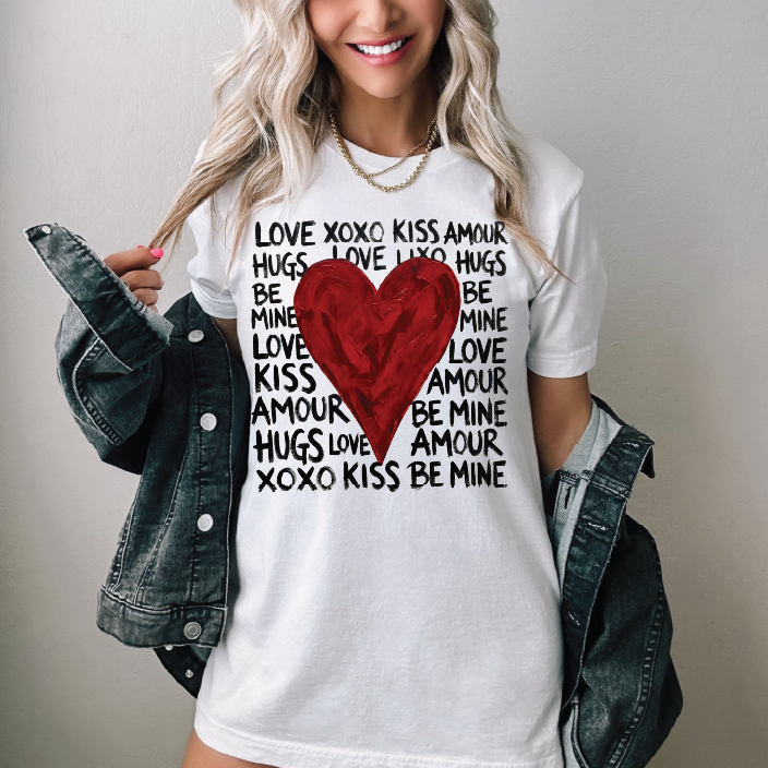 Love Words - UNISEX WHITE SHIRT