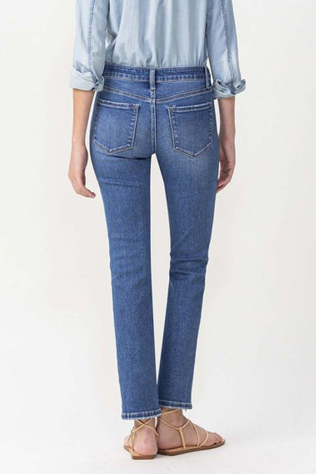 Lovervet Full Size Maggie Midrise Slim Ankle Straight Jeans - S. M. & Co.