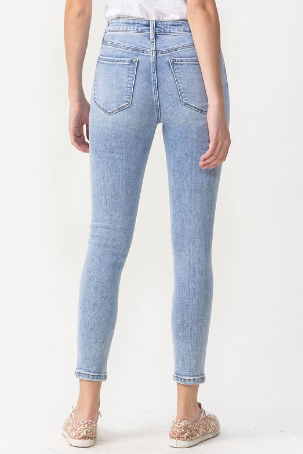 Lovervet Full Size Talia High Rise Crop Skinny Jeans - S. M. & Co.