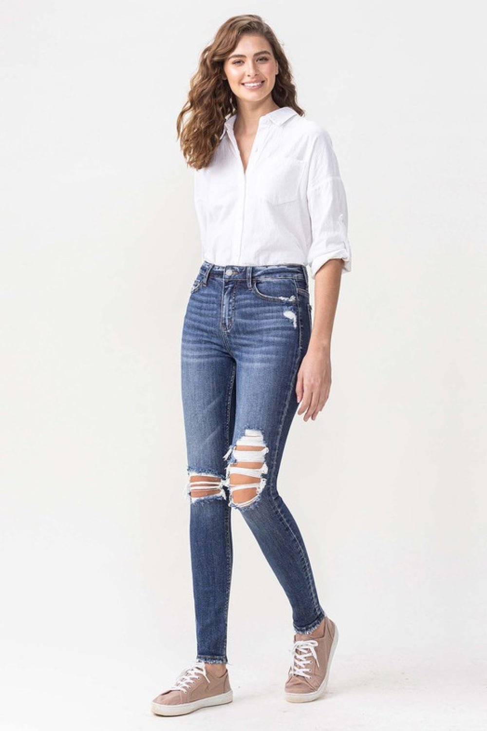 Lovervet Hayden Full Size High Rise Skinny - S. M. & Co.