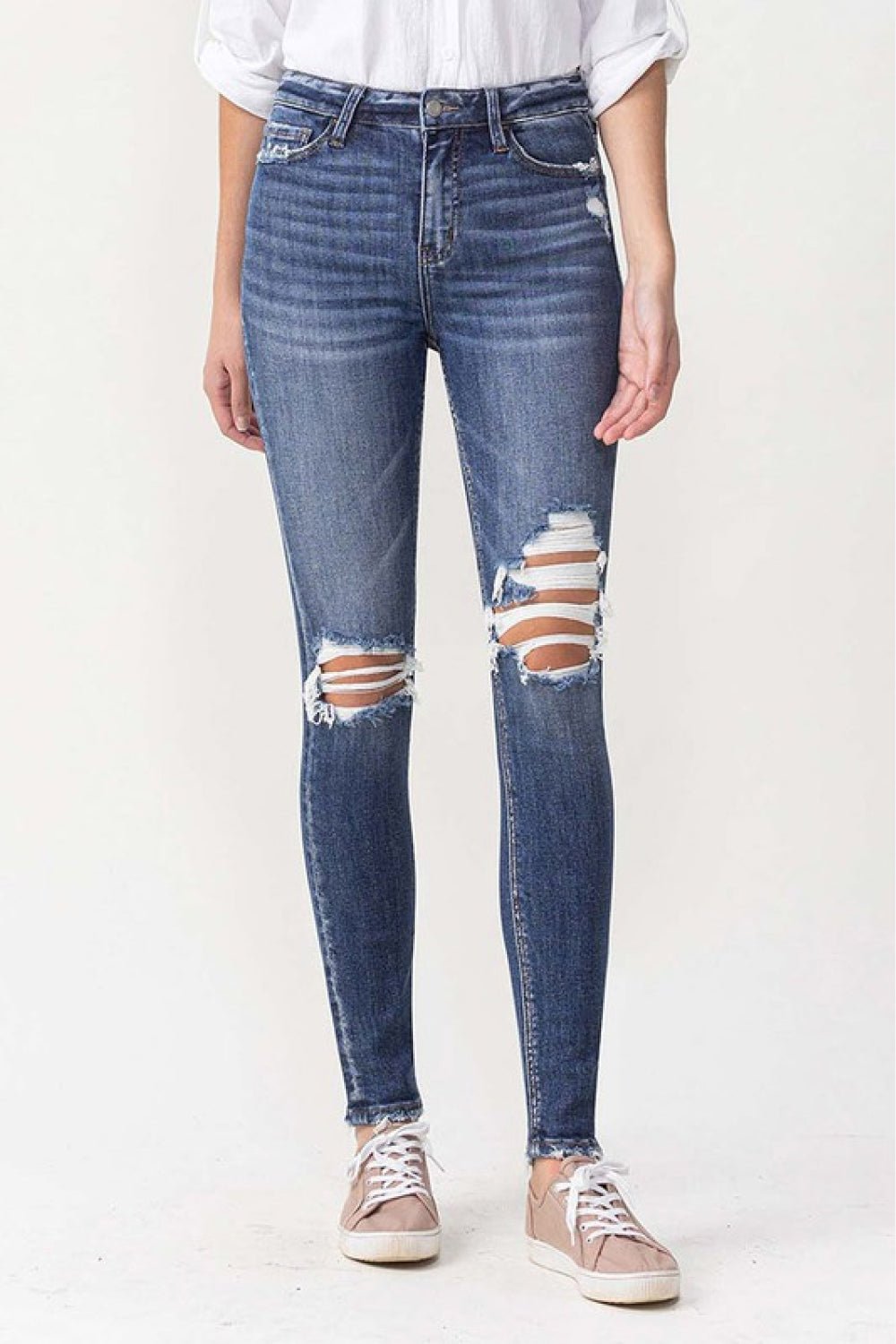 Lovervet Hayden Full Size High Rise Skinny - S. M. & Co.