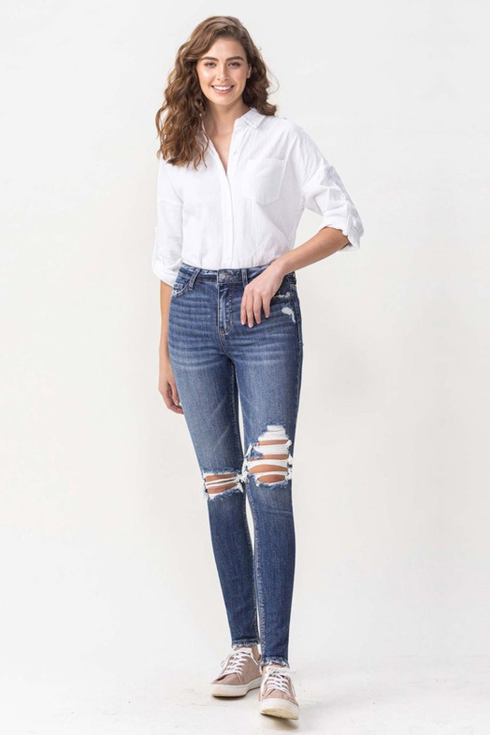 Lovervet Hayden Full Size High Rise Skinny - S. M. & Co.