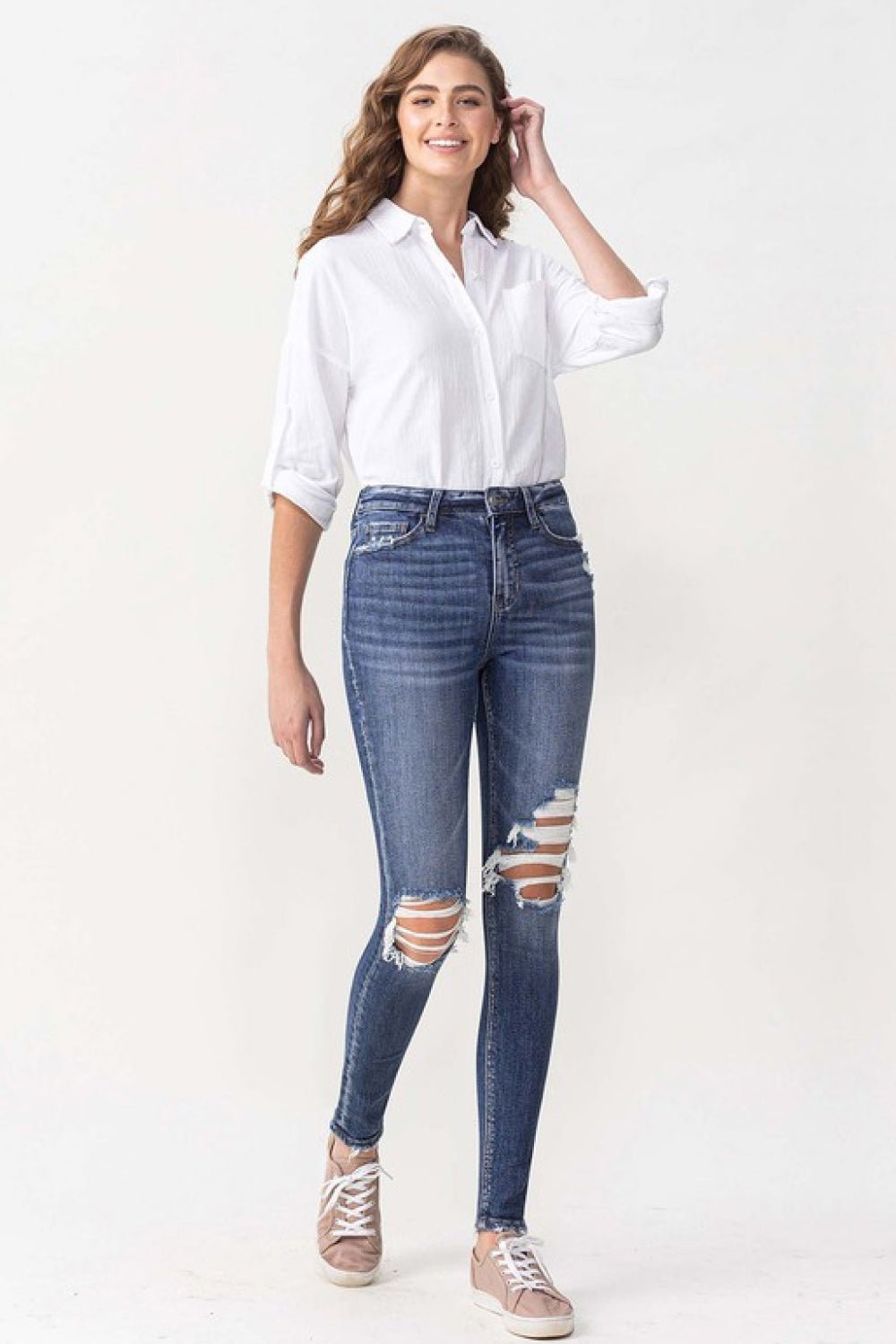 Lovervet Hayden Full Size High Rise Skinny - S. M. & Co.