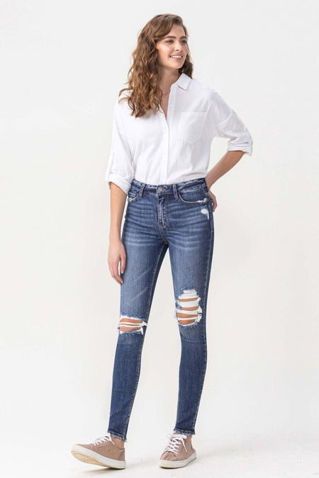 Lovervet Hayden Full Size High Rise Skinny - S. M. & Co.