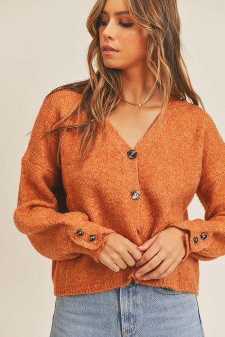 MABLE Long Sleeve Button Down Sweater Cardigan - S. M. & Co.