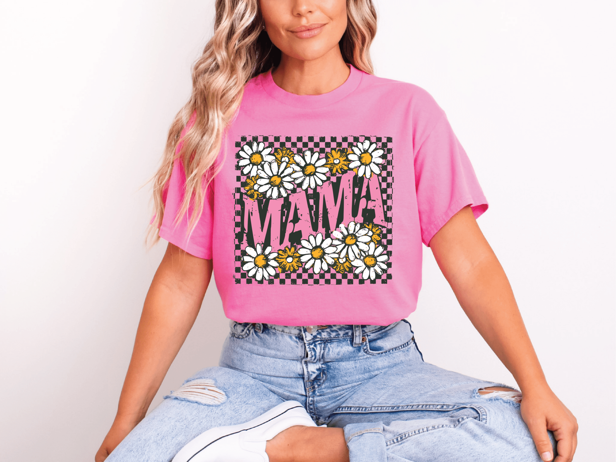 Mama Checkered Daisies - S. M. & Co.