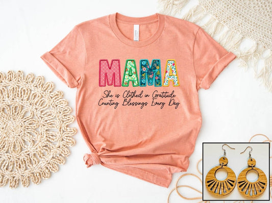 Mama - Floral Stitch - S. M. & Co.