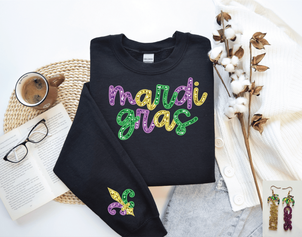 Mardi Gras FAUX Sequin LOOK - S. M. & Co.