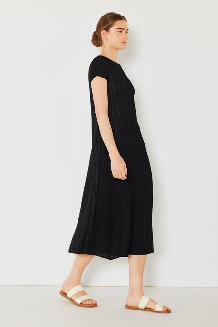 Marina West Swim Pleated Cap Sleeve A-Line Dress - AnAs Market