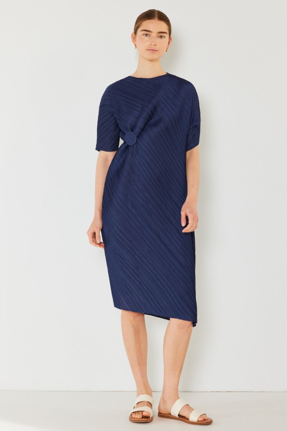 Marina West Swim Pleated Dolman Sleeve Dress - AnAs Market