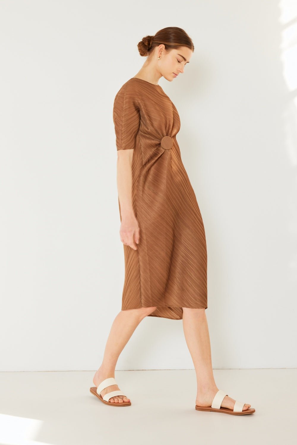 Marina West Swim Pleated Dolman Sleeve Dress - AnAs Market