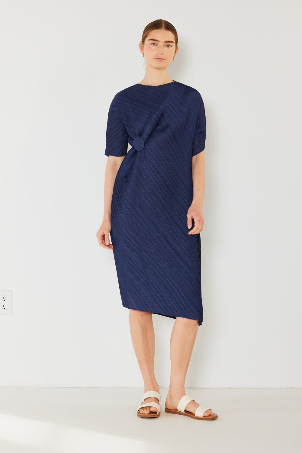 Marina West Swim Pleated Dolman Sleeve Dress - AnAs Market