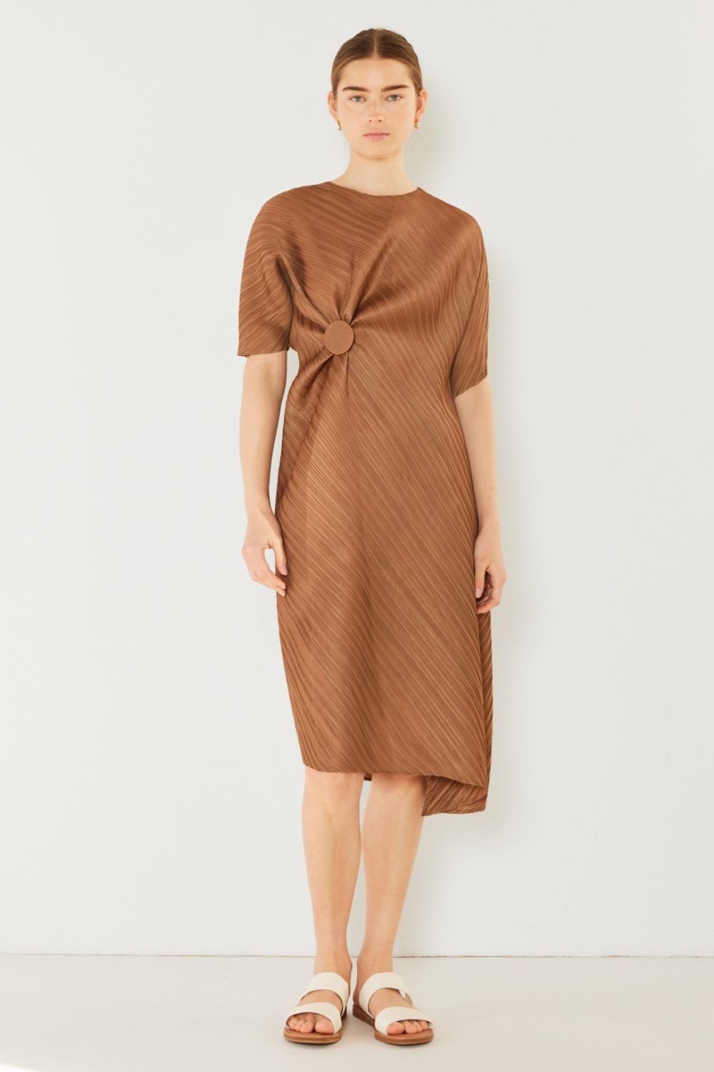 Marina West Swim Pleated Dolman Sleeve Dress - AnAs Market