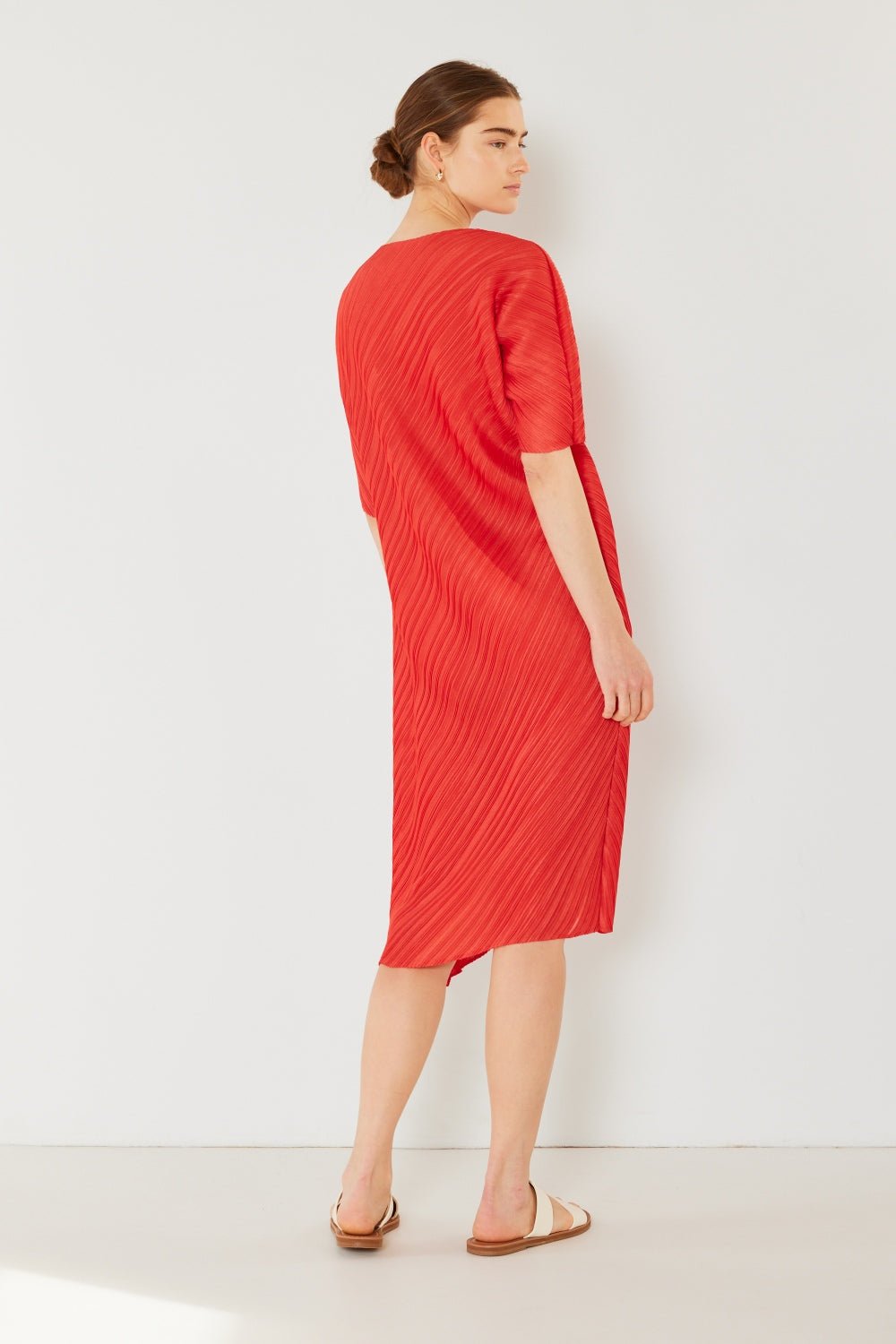 Marina West Swim Pleated Dolman Sleeve Dress - AnAs Market