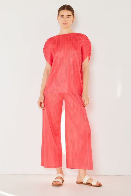 Marina West Swim Pleated Wide-Leg Pants with Side Pleat Detail - S. M. & Co. Wide Leg Pants