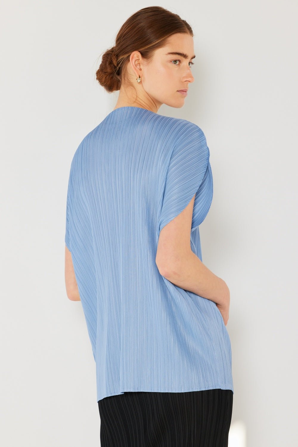 Marina West Swim Rib Pleated Oversized Dolman Sleeve Top - S. M. & Co. Shirts & Tops