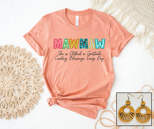 Mawmaw - Floral Stitch - S. M. & Co.