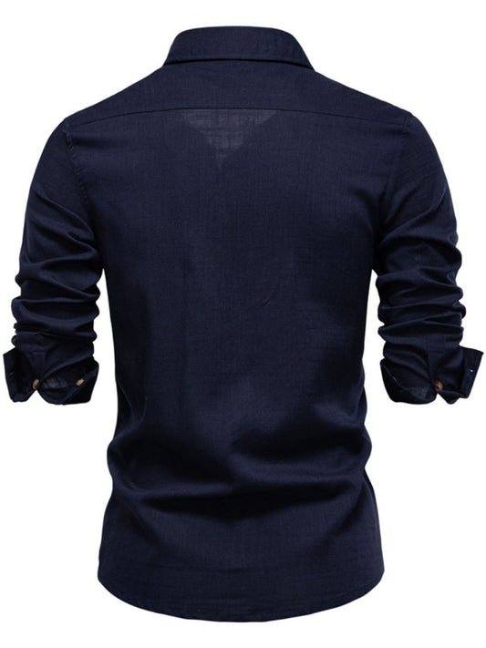 Men's Button Down Collared Neck Shirt - S. M. & Co.