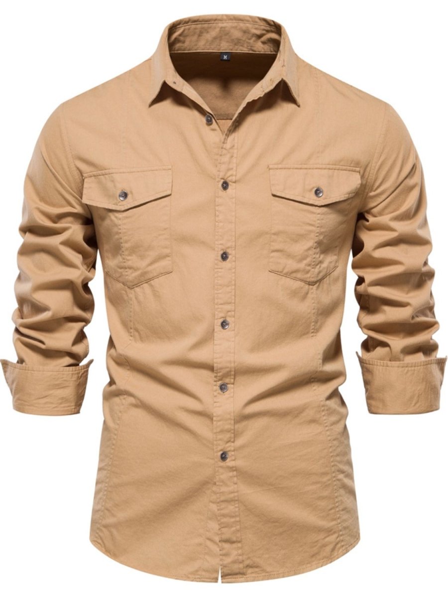Men's Button Down Collared Neck Shirt - S. M. & Co.