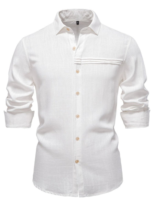 Men's Button Down Collared Neck Shirt - S. M. & Co.