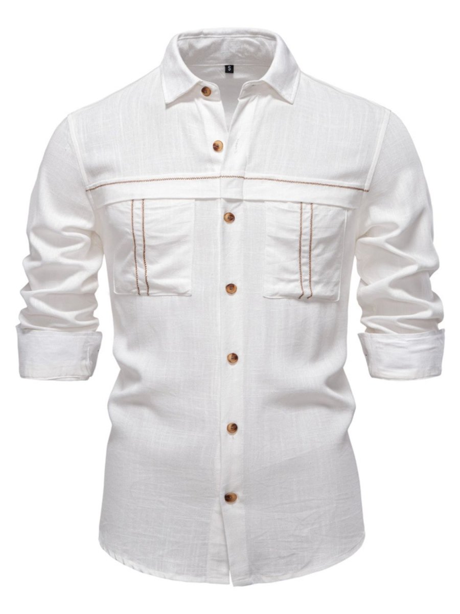 Men's Button Down Collared Neck Shirt - S. M. & Co.