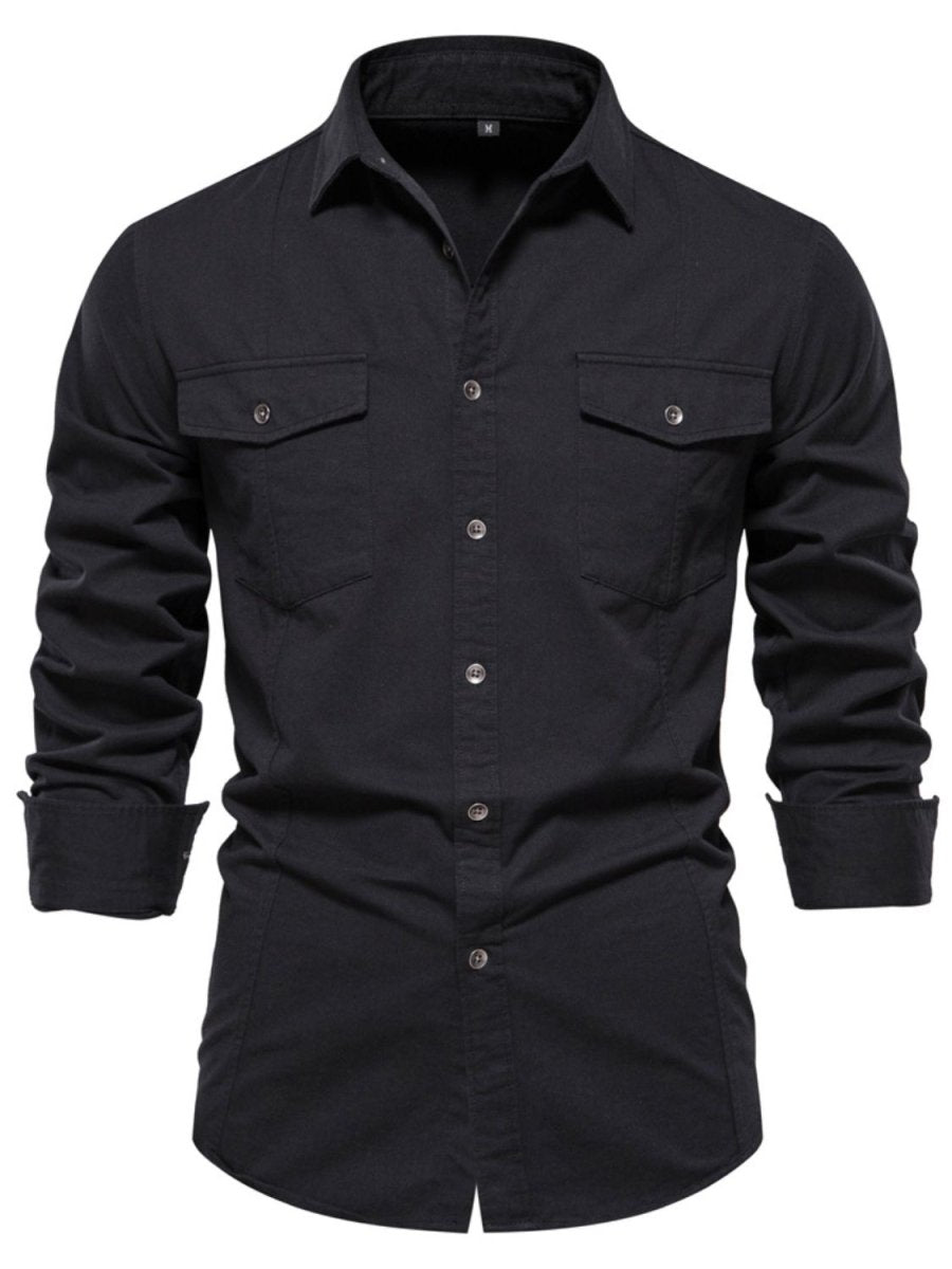 Men's Button Down Collared Neck Shirt - S. M. & Co.